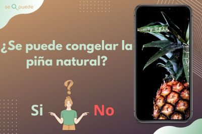 ¿Se puede congelar la piña natural?