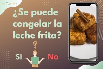 se puede congelar la leche frita