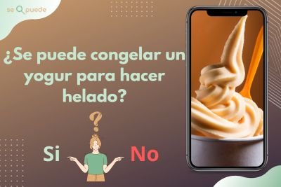 ¿Se puede congelar un yogur para hacer helado