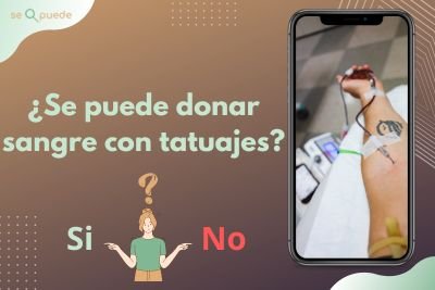 ¿Se puede donar sangre con tatuajes?