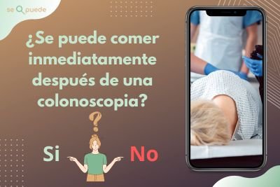 ¿Se puede comer inmediatamente después de una colonoscopia?